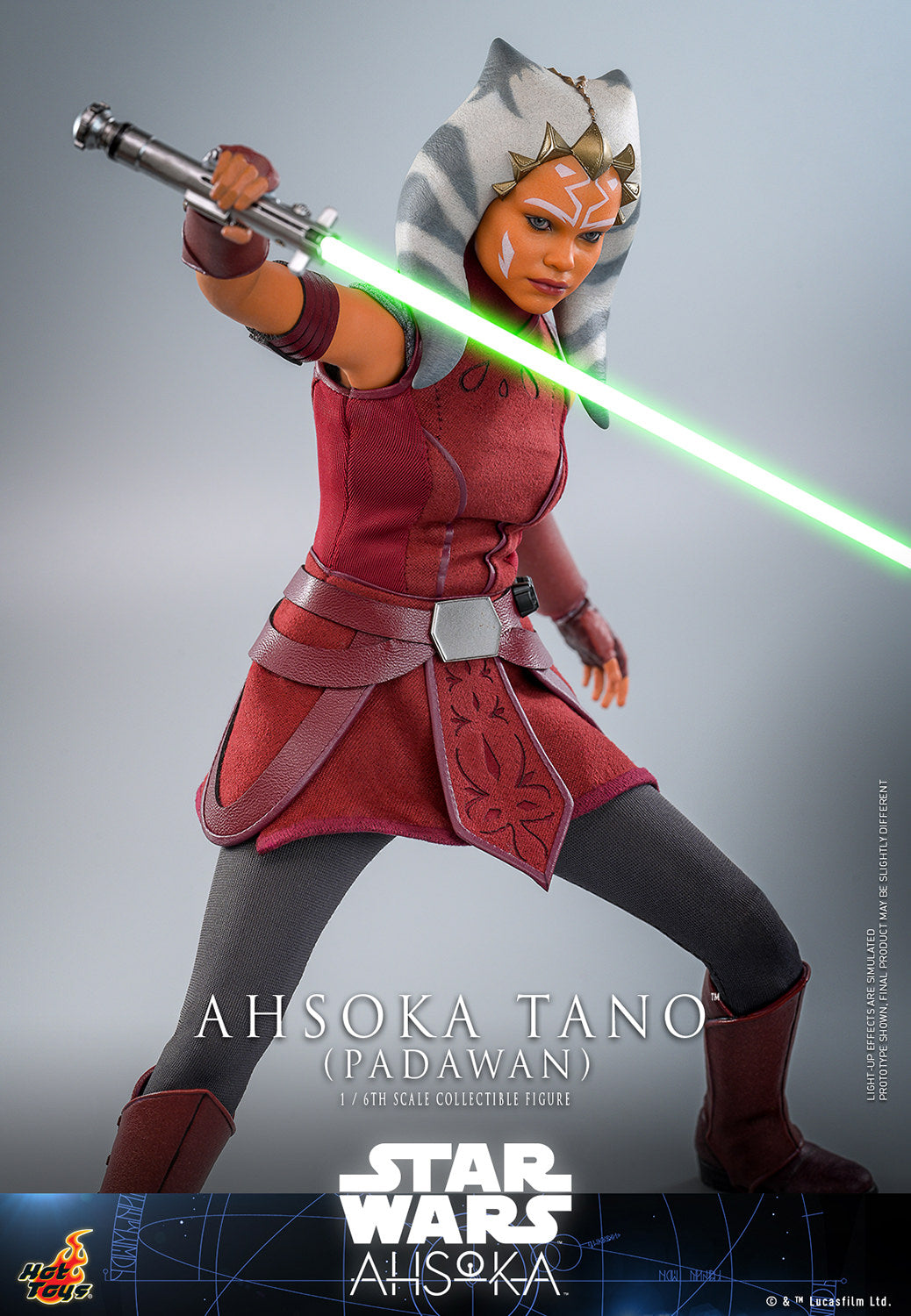 Star Wars: Ahsoka TMS123 Ahsoka Tano (Padawan) 1/6th Scale Collectible Figure *Dented Box & Shipper*