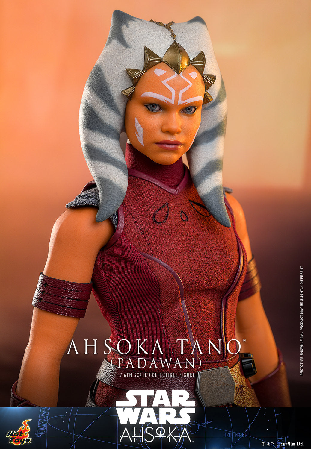 Star Wars: Ahsoka TMS123 Ahsoka Tano (Padawan) 1/6th Scale Collectible Figure *Dented Box & Shipper*