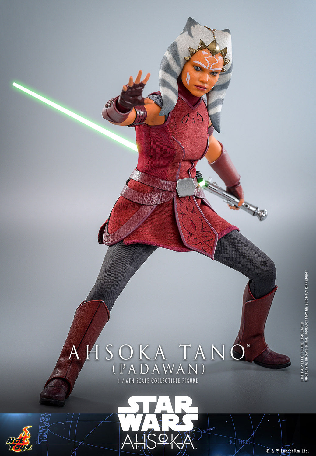 Star Wars: Ahsoka TMS123 Ahsoka Tano (Padawan) 1/6th Scale Collectible Figure *Dented Box & Shipper*