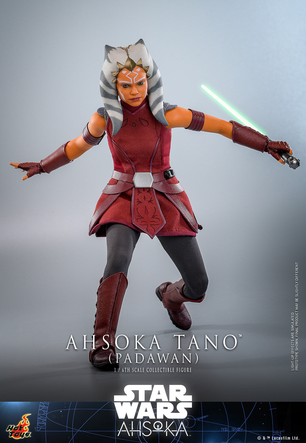 Star Wars: Ahsoka TMS123 Ahsoka Tano (Padawan) 1/6th Scale Collectible Figure *Dented Box & Shipper*