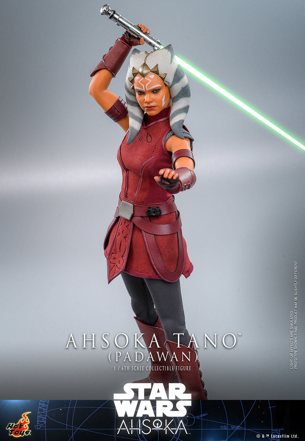 Star Wars: Ahsoka TMS123 Ahsoka Tano (Padawan) 1/6th Scale Collectible Figure *Dented Box & Shipper*