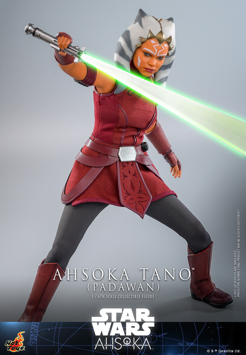 Star Wars: Ahsoka TMS123 Ahsoka Tano (Padawan) 1/6th Scale Collectible Figure *Dented Box & Shipper*