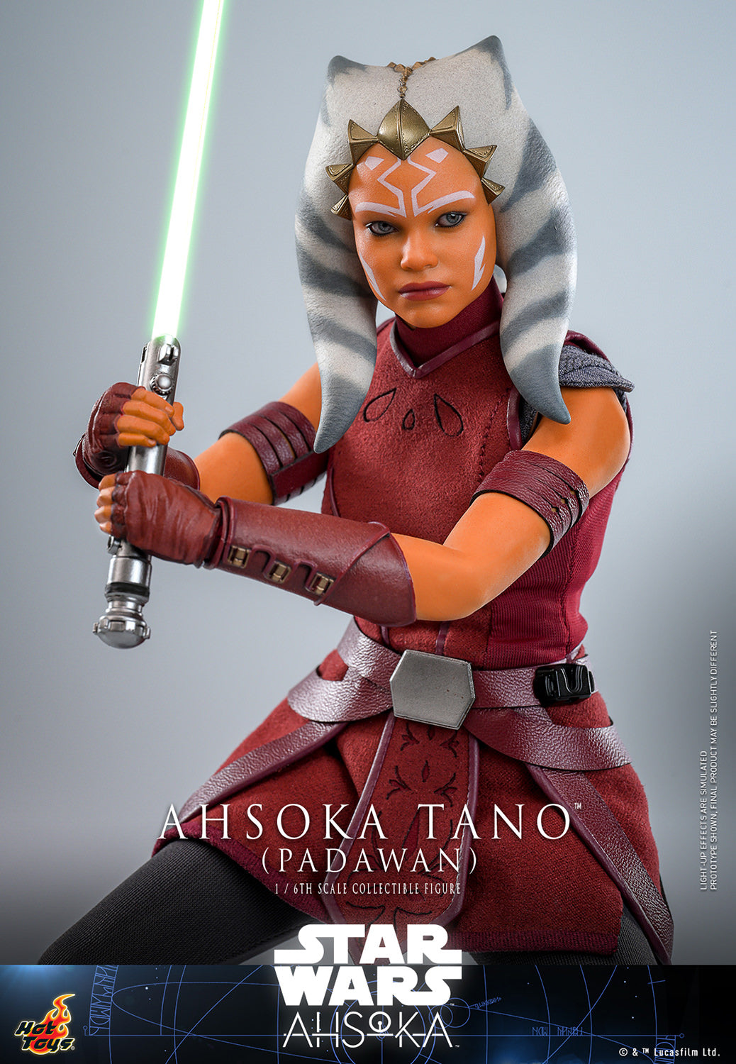 Star Wars: Ahsoka TMS123 Ahsoka Tano (Padawan) 1/6th Scale Collectible Figure *Dented Box & Shipper*