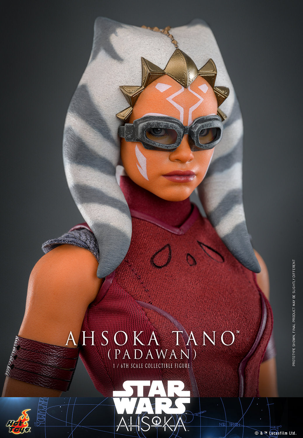 Star Wars: Ahsoka TMS123 Ahsoka Tano (Padawan) 1/6th Scale Collectible Figure *Dented Box & Shipper*