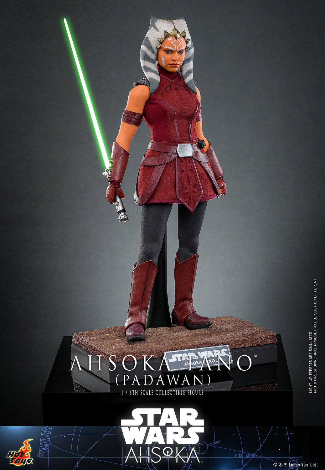 Star Wars: Ahsoka TMS123 Ahsoka Tano (Padawan) 1/6th Scale Collectible Figure *Dented Box & Shipper*