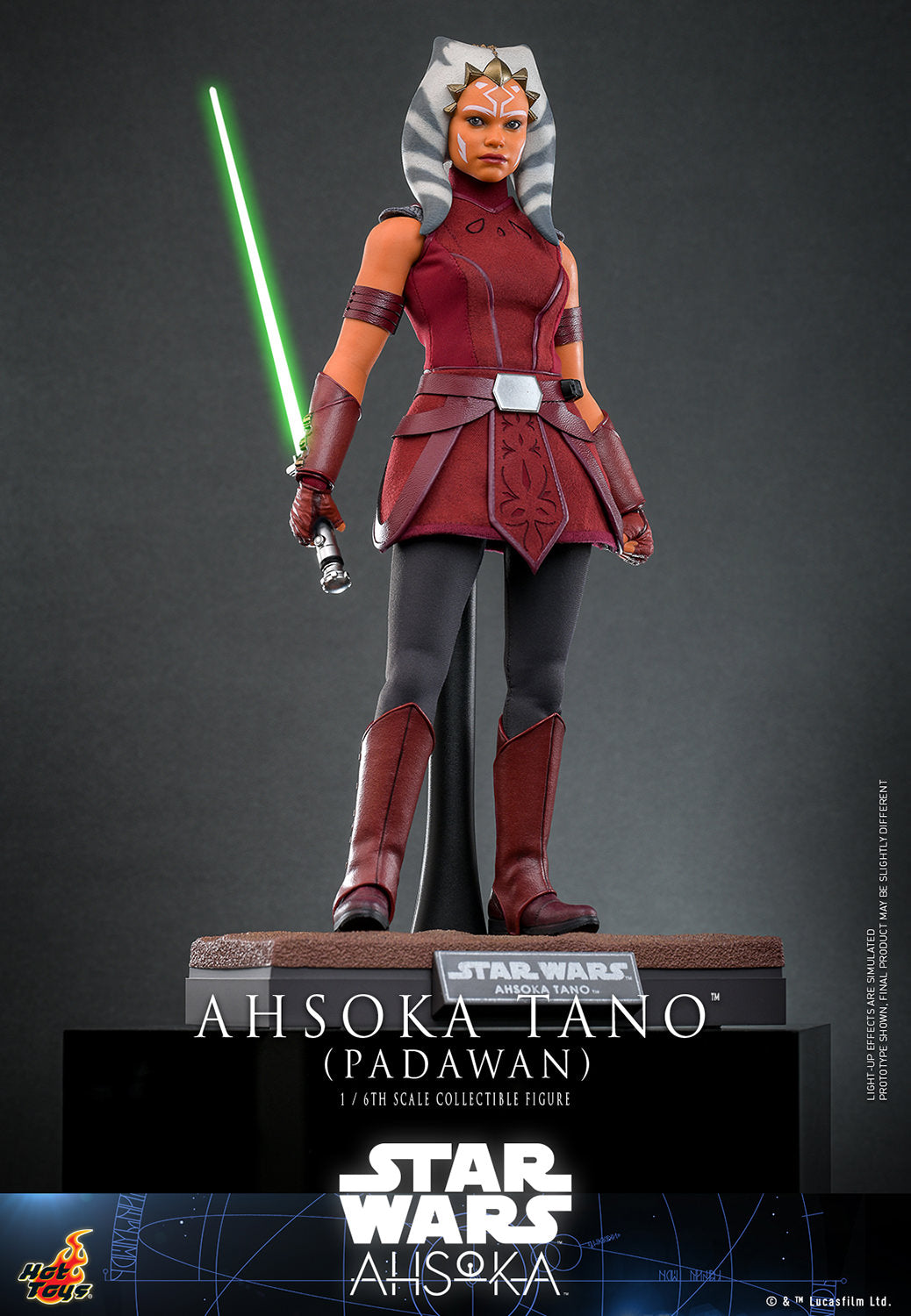 Star Wars: Ahsoka TMS123 Ahsoka Tano (Padawan) 1/6th Scale Collectible Figure *Dented Box & Shipper*