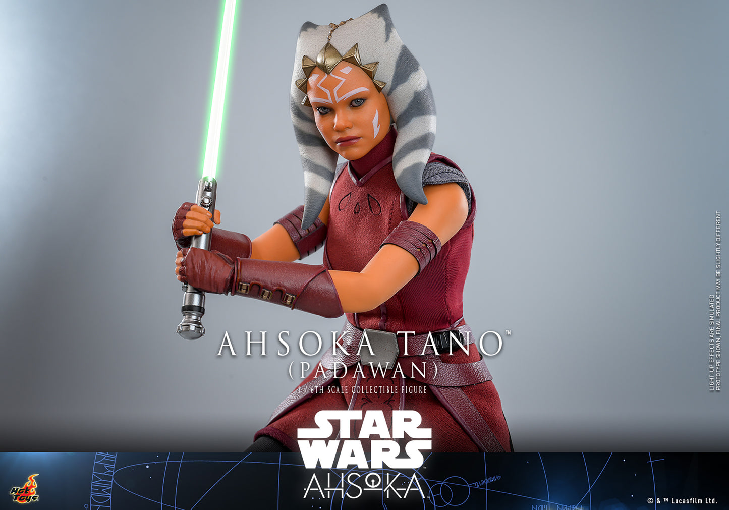 Star Wars: Ahsoka TMS123 Ahsoka Tano (Padawan) 1/6th Scale Collectible Figure *Dented Box & Shipper*
