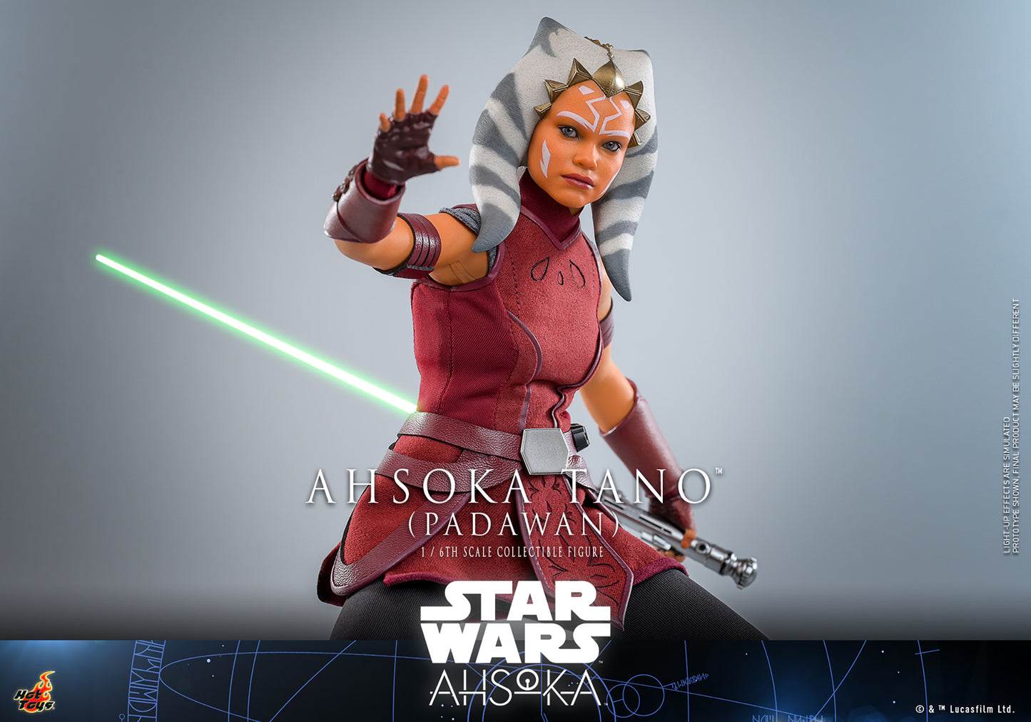 Star Wars: Ahsoka TMS123 Ahsoka Tano (Padawan) 1/6th Scale Collectible Figure *Dented Box & Shipper*
