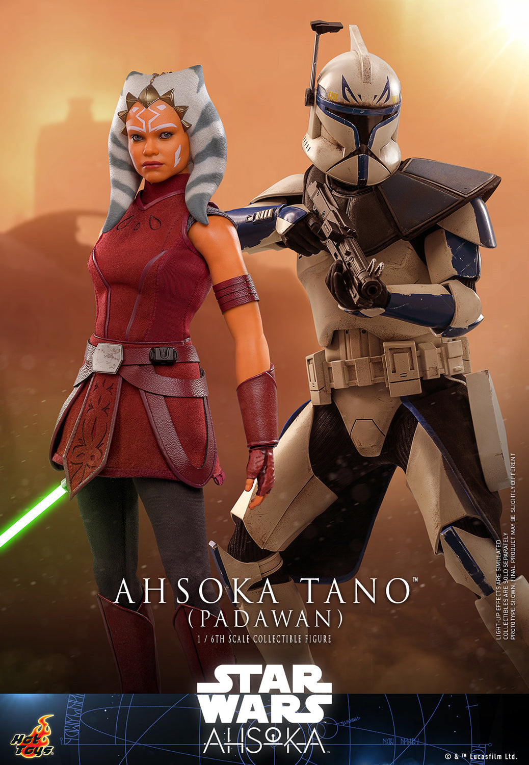 Star Wars: Ahsoka TMS123 Ahsoka Tano (Padawan) 1/6th Scale Collectible Figure *Dented Box & Shipper*