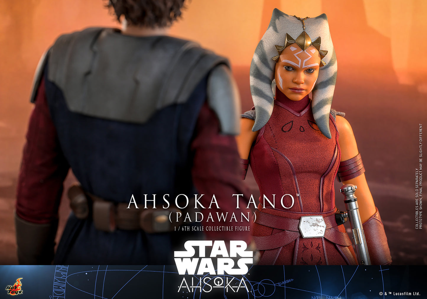 Star Wars: Ahsoka TMS123 Ahsoka Tano (Padawan) 1/6th Scale Collectible Figure *Dented Box & Shipper*