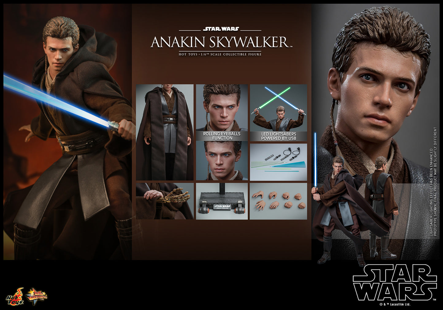 Star Wars: Attack of the Clones MMS677 Anakin Skywalker 1/6th Scale Collectible Figure