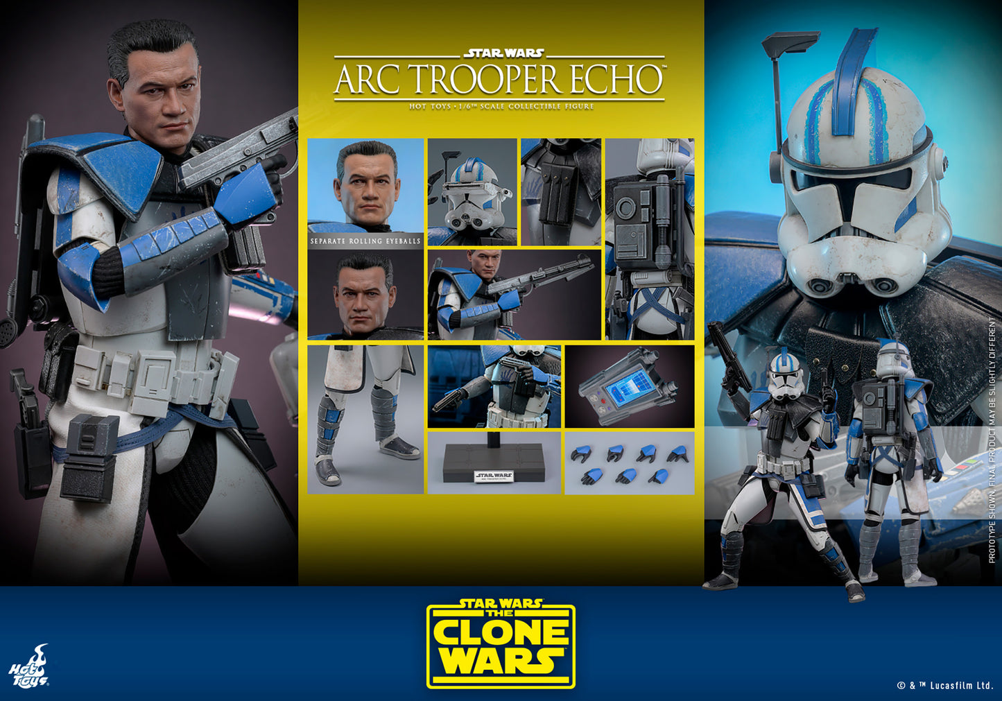 PRE-ORDER: Star Wars: The Clone Wars TMS133 Arc Trooper Echo 1/6th Scale Collectible Figure