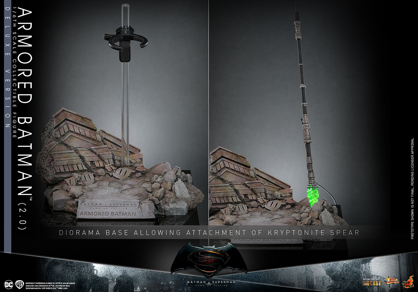 Pre-Order - Batman v Superman: Dawn of Justice MMS742D62 Armored Batman (2.0) Deluxe 1/6th Scale Collectible Figure