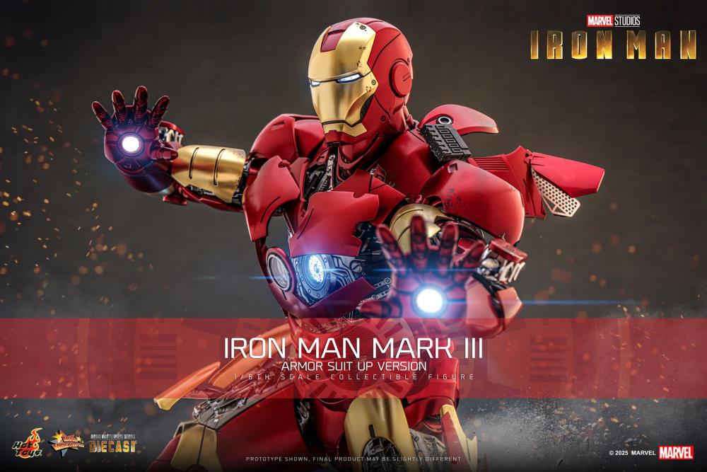 Pre-Order - Marvel MMS825 Iron Man Mark III (Armor Suit Up Ver.) 1/6th Scale Collectible Figure