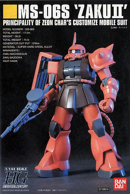 Mobile Suit Gundam HGUC MS-06S Zaku II 1/144 Scale Model Kit