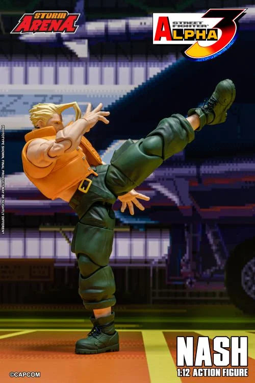 Pre-Order - Street Fighter Alpha 3 Storm Arena Nash 1/12 Scale Action Figure