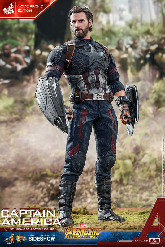 Avengers: Infinity War - Captain America Movie Promo Ed. MMS481 1/6th Scale Exclusive Collectible Figure