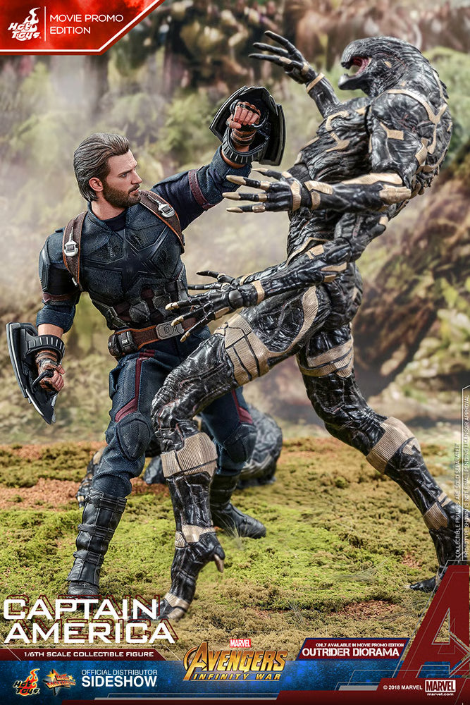 Avengers: Infinity War - Captain America Movie Promo Ed. MMS481 1/6th Scale Exclusive Collectible Figure