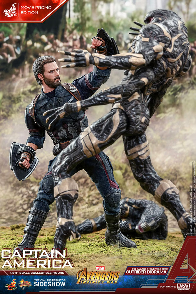Avengers: Infinity War - Captain America Movie Promo Ed. MMS481 1/6th Scale Exclusive Collectible Figure