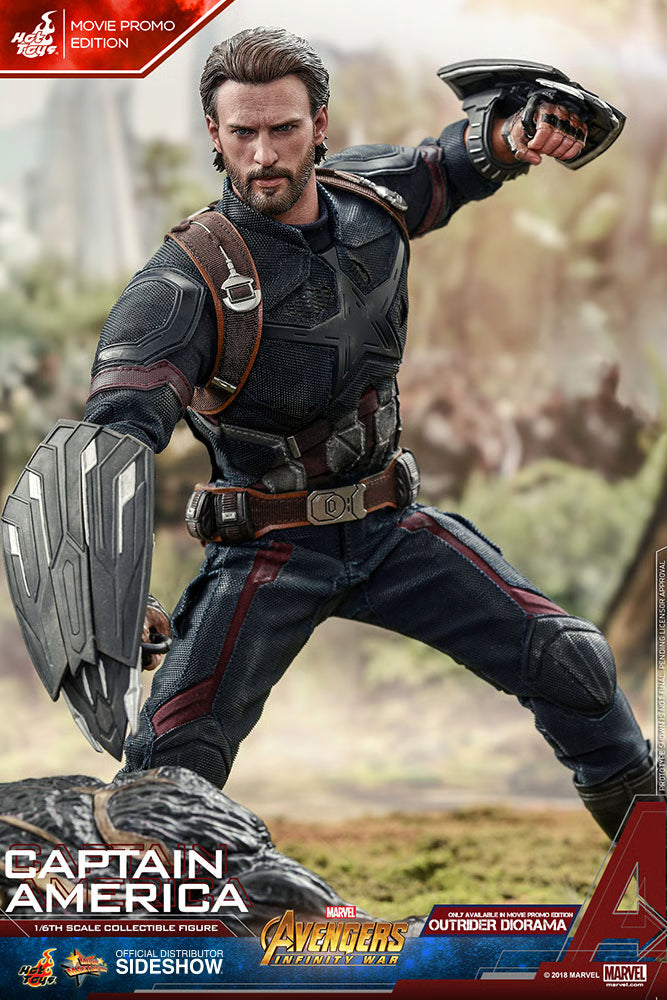 Avengers: Infinity War - Captain America Movie Promo Ed. MMS481 1/6th Scale Exclusive Collectible Figure