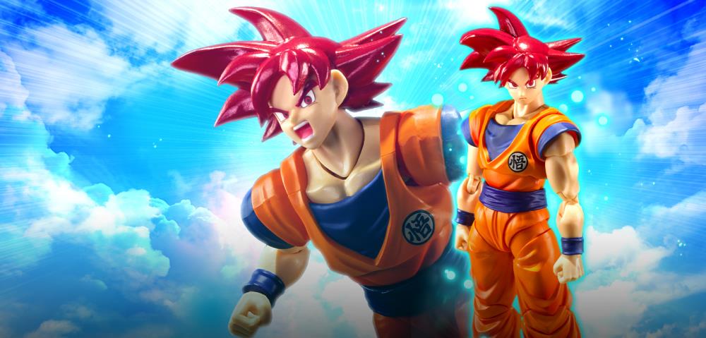 Dragon Ball Super S.H.Figuarts Super Saiyan God Goku (Saiyan God Instilled With the Light of Righteous Hearts) Action Figure