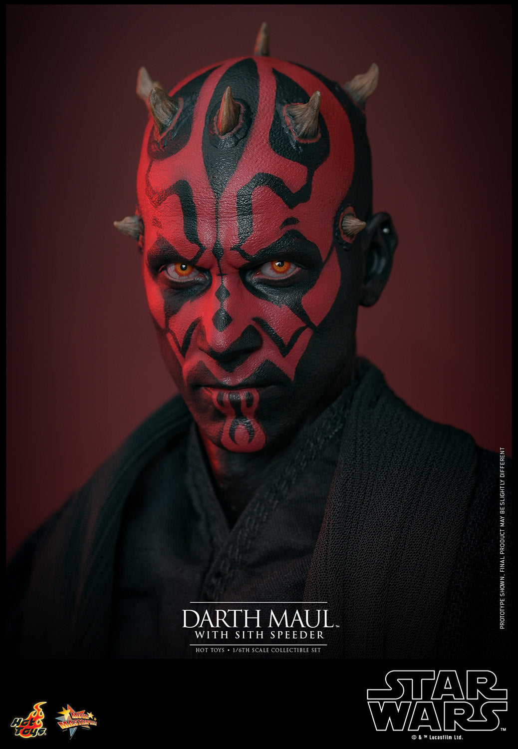 Star Wars: The Phantom Menace MMS749 Darth Maul With Sith Speeder 1/6th Scale Collectible Figure Set