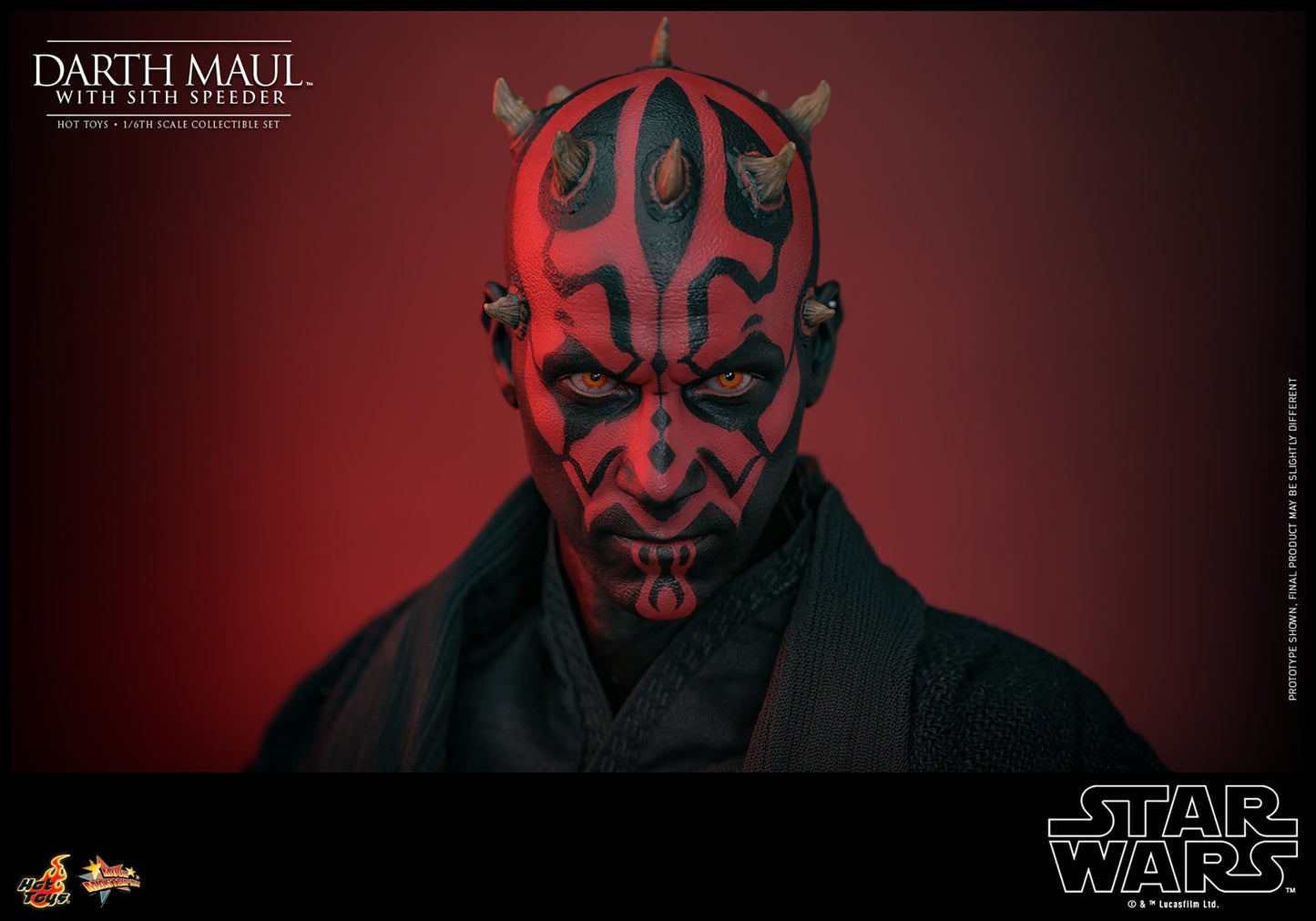 Star Wars: The Phantom Menace MMS749 Darth Maul With Sith Speeder 1/6th Scale Collectible Figure Set