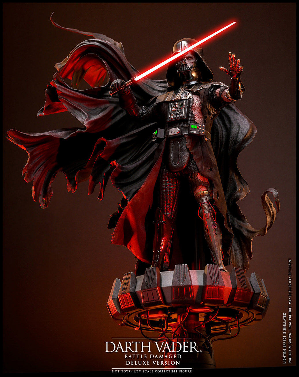 Pre-Order - Star Wars DX45 Darth Vader (Battle Damaged) Deluxe 1/6th Scale Collectible Figure