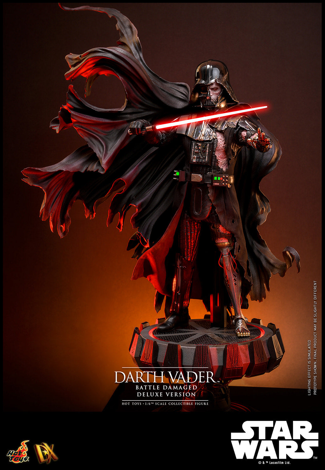 Pre-Order - Star Wars DX45 Darth Vader (Battle Damaged) Deluxe 1/6th Scale Collectible Figure