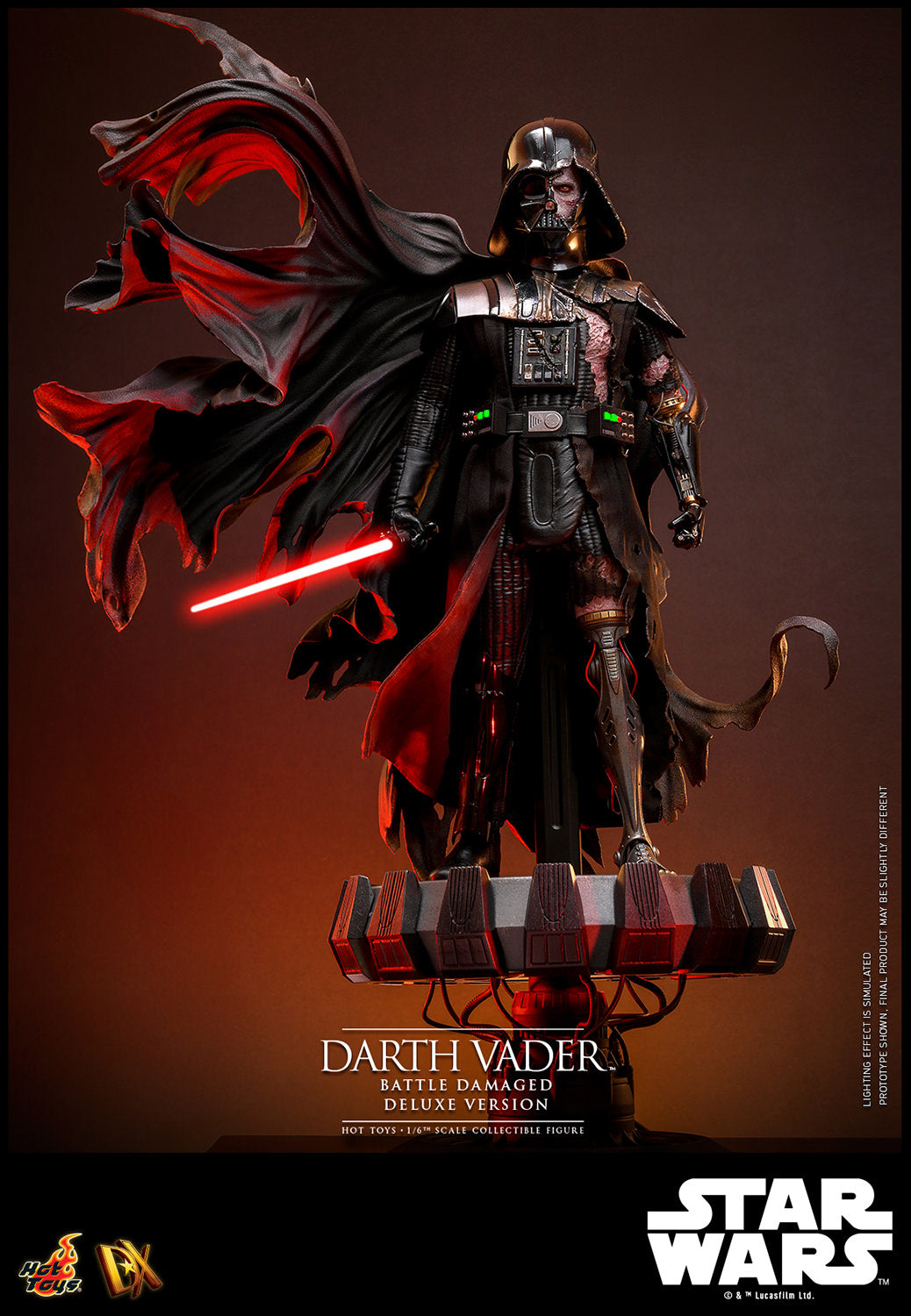 Pre-Order - Star Wars DX45 Darth Vader (Battle Damaged) Deluxe 1/6th Scale Collectible Figure