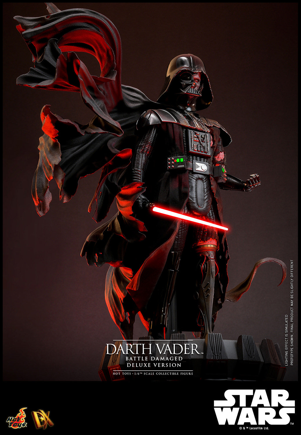 Pre-Order - Star Wars DX45 Darth Vader (Battle Damaged) Deluxe 1/6th Scale Collectible Figure