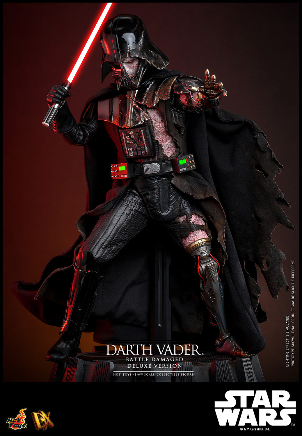 Pre-Order - Star Wars DX45 Darth Vader (Battle Damaged) Deluxe 1/6th Scale Collectible Figure