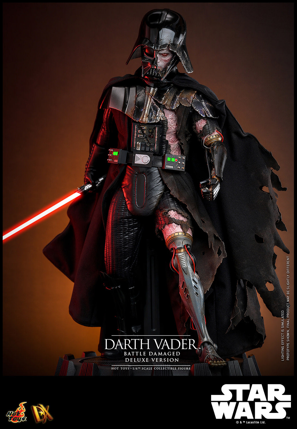 Pre-Order - Star Wars DX45 Darth Vader (Battle Damaged) Deluxe 1/6th Scale Collectible Figure