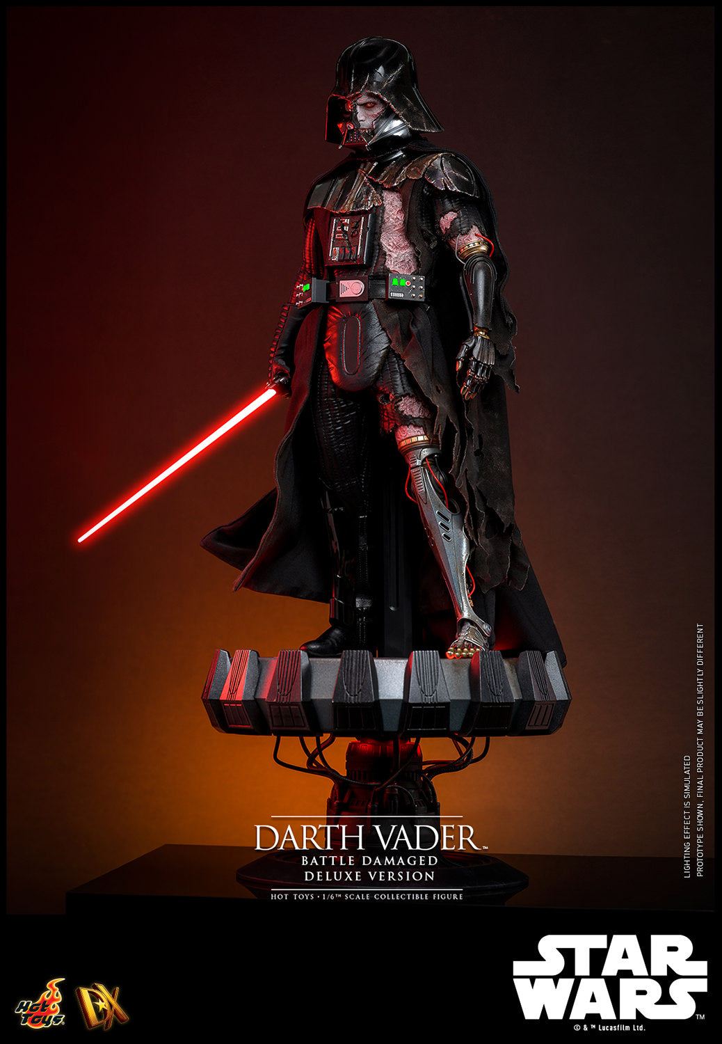 Pre-Order - Star Wars DX45 Darth Vader (Battle Damaged) Deluxe 1/6th Scale Collectible Figure