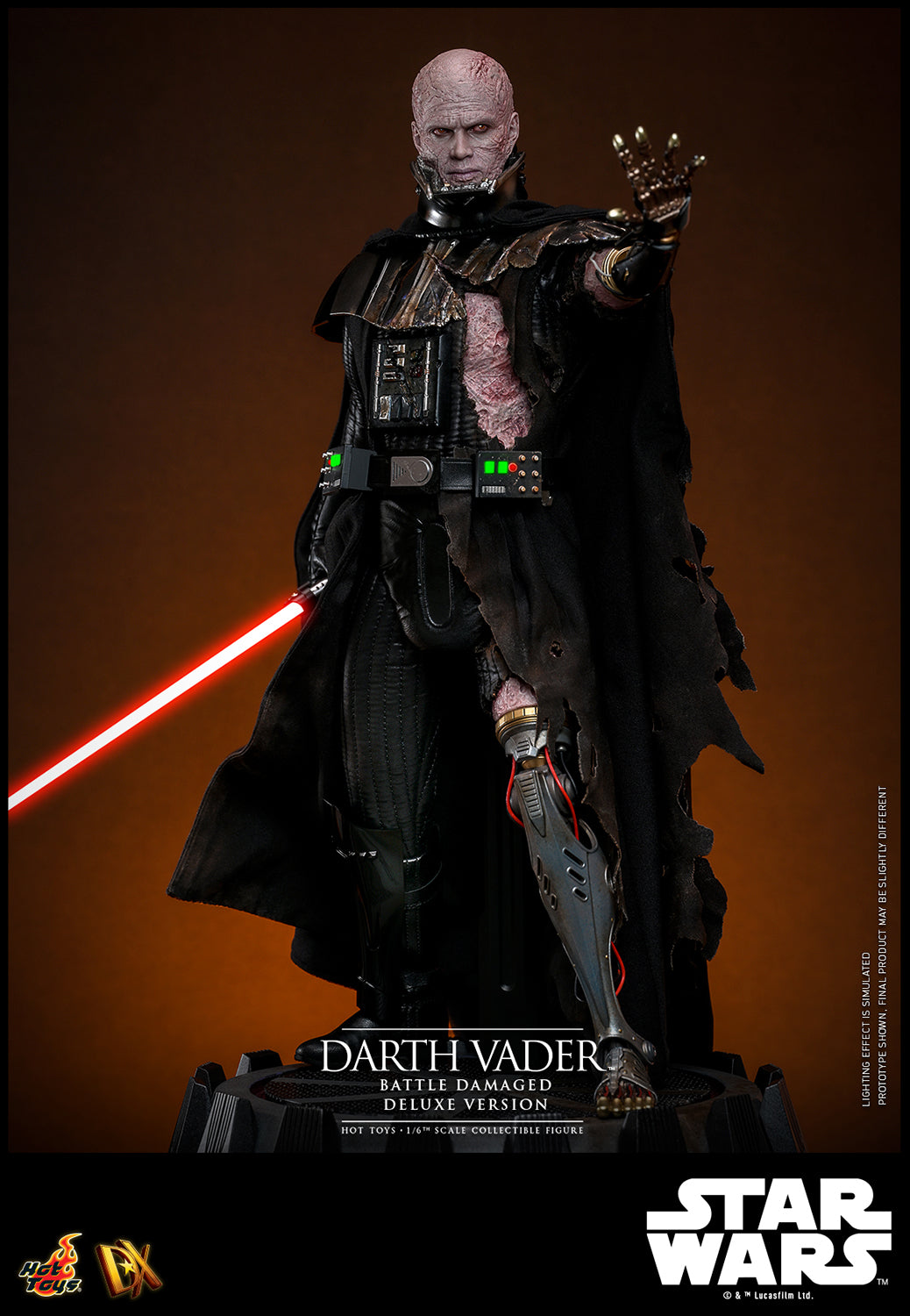 Pre-Order - Star Wars DX45 Darth Vader (Battle Damaged) Deluxe 1/6th Scale Collectible Figure