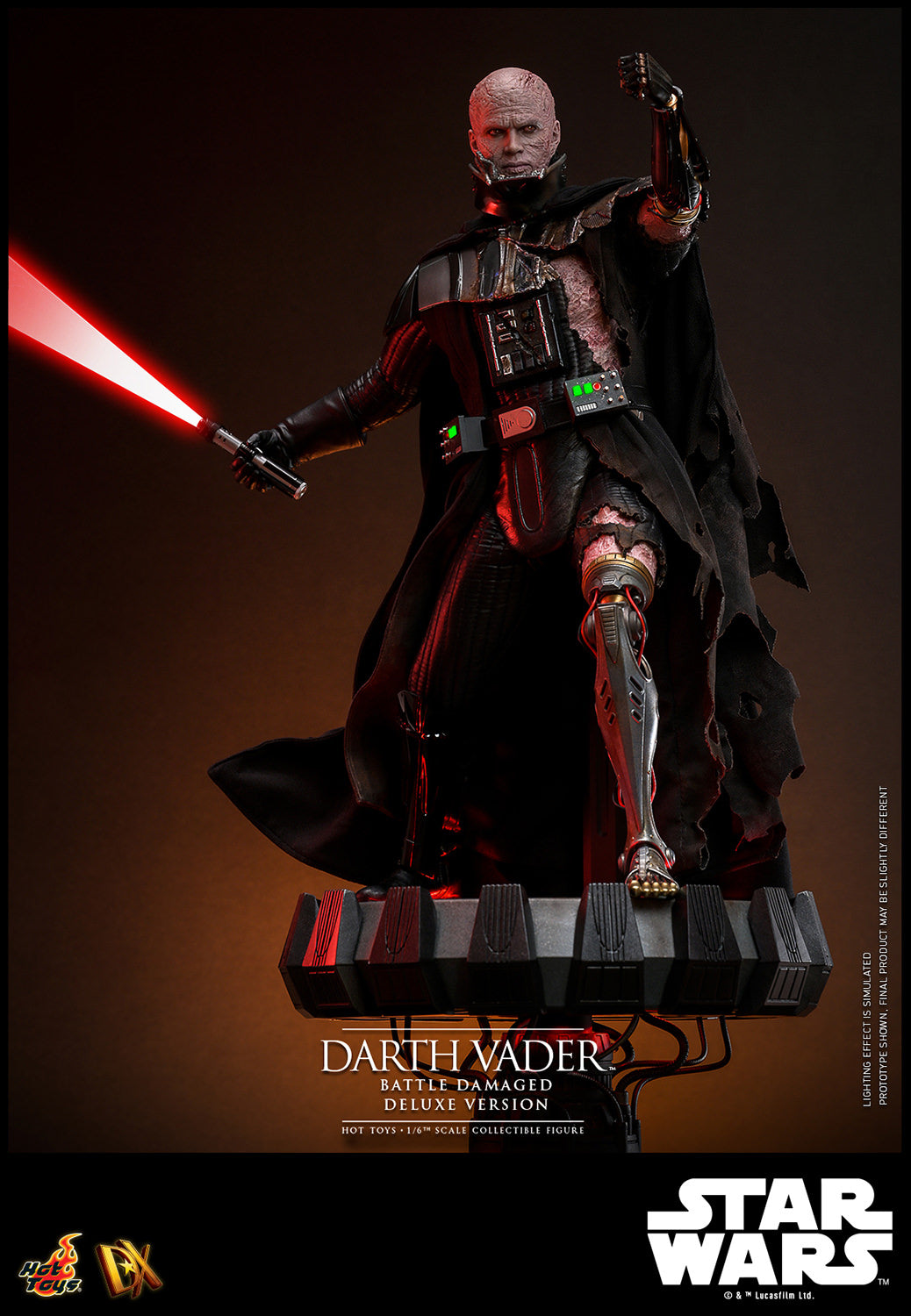 Pre-Order - Star Wars DX45 Darth Vader (Battle Damaged) Deluxe 1/6th Scale Collectible Figure
