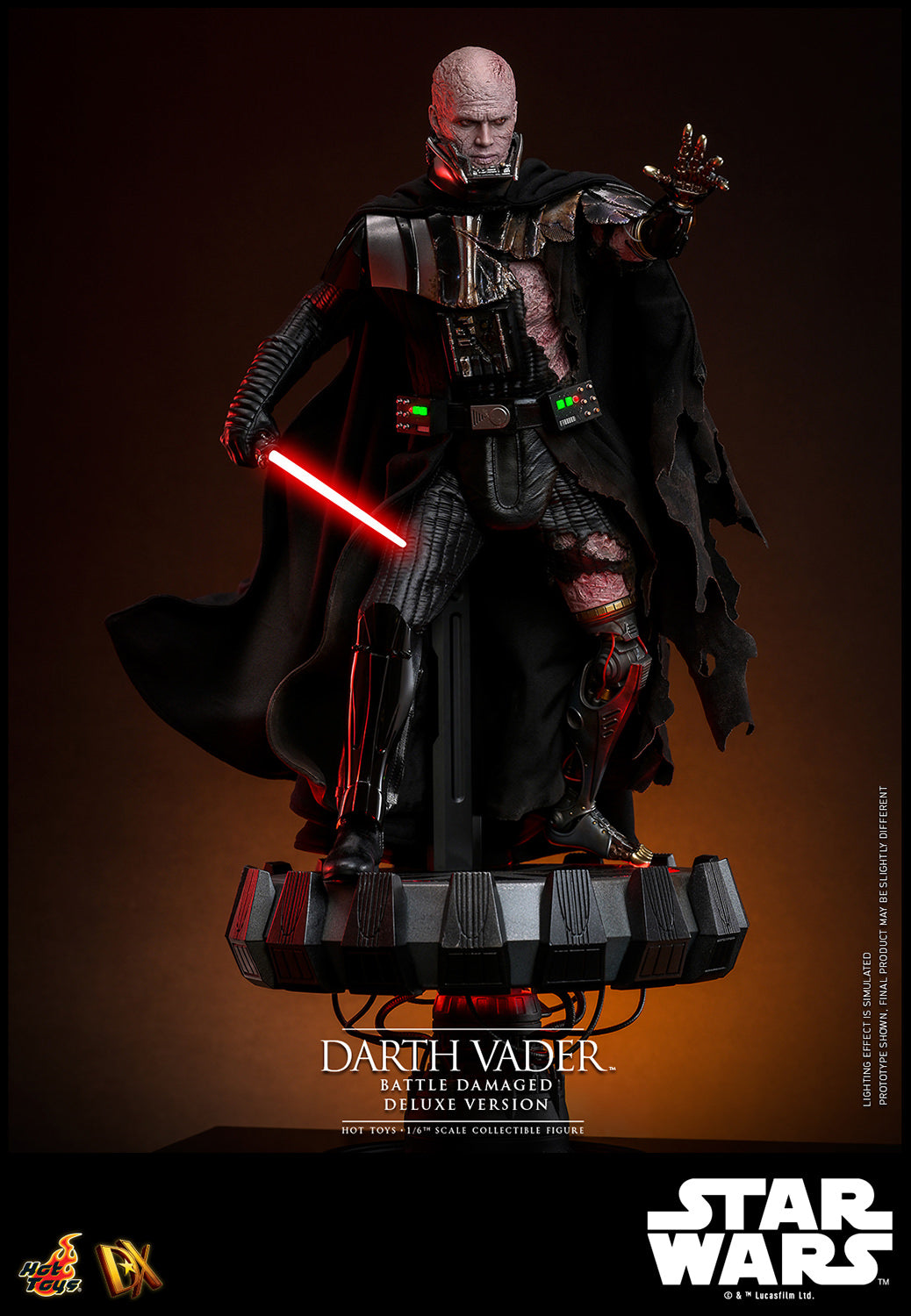 Pre-Order - Star Wars DX45 Darth Vader (Battle Damaged) Deluxe 1/6th Scale Collectible Figure