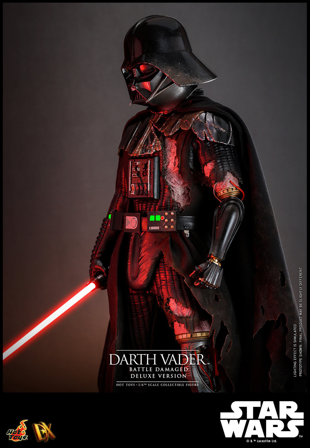 Pre-Order - Star Wars DX45 Darth Vader (Battle Damaged) Deluxe 1/6th Scale Collectible Figure