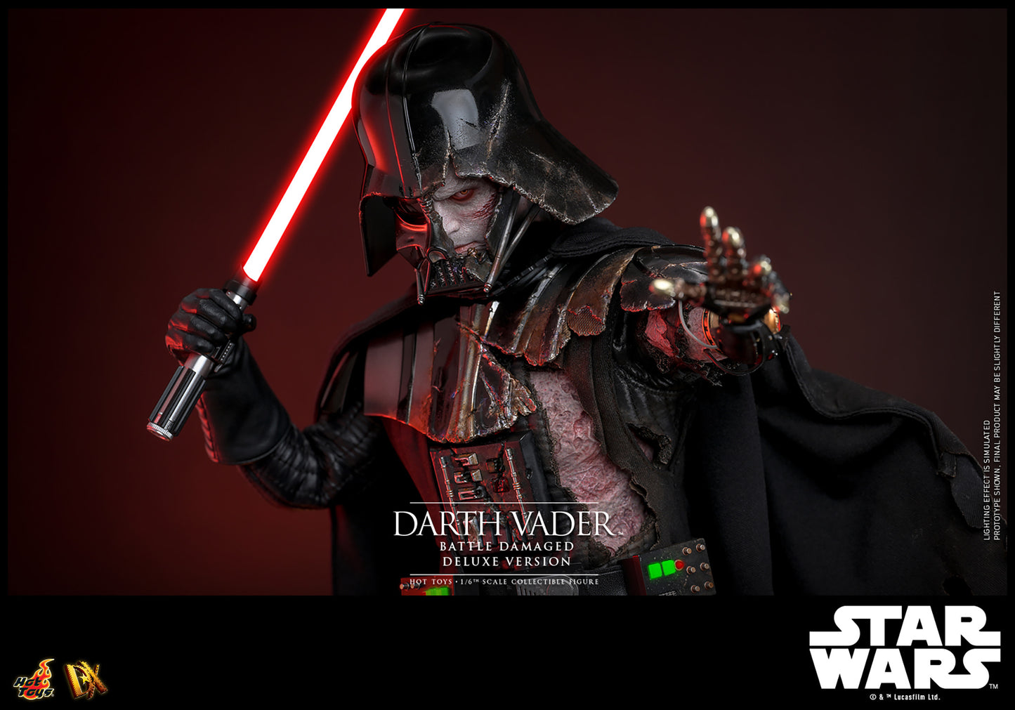 Pre-Order - Star Wars DX45 Darth Vader (Battle Damaged) Deluxe 1/6th Scale Collectible Figure