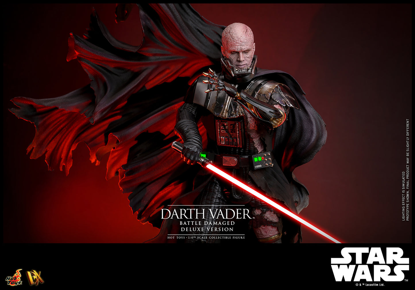 Pre-Order - Star Wars DX45 Darth Vader (Battle Damaged) Deluxe 1/6th Scale Collectible Figure