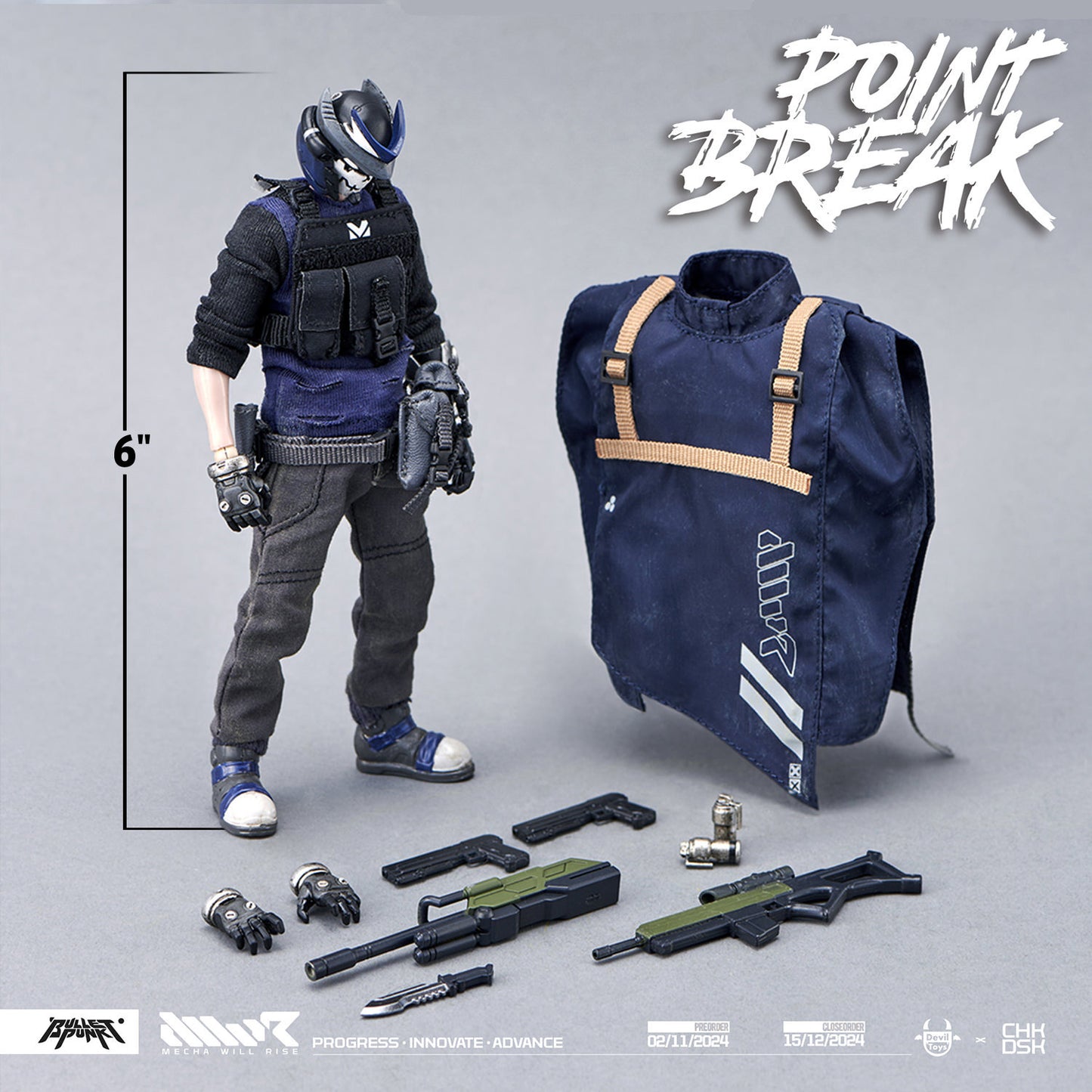 PRE-ORDER - Mecha Will Rise DXIII and Carbine (Point Break Ver.) 1/12 Scale Action Figure