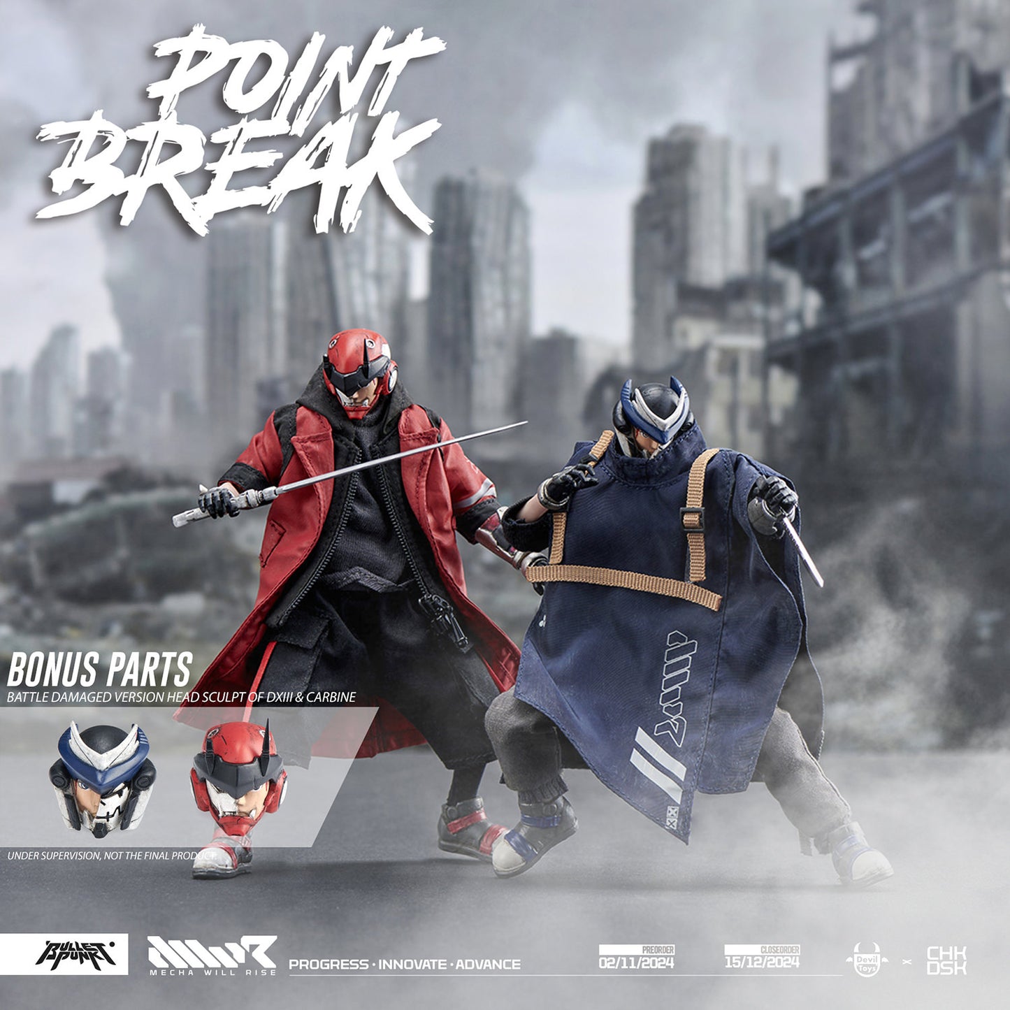 PRE-ORDER - Mecha Will Rise DXIII and Carbine (Point Break Ver.) 1/12 Scale Action Figure