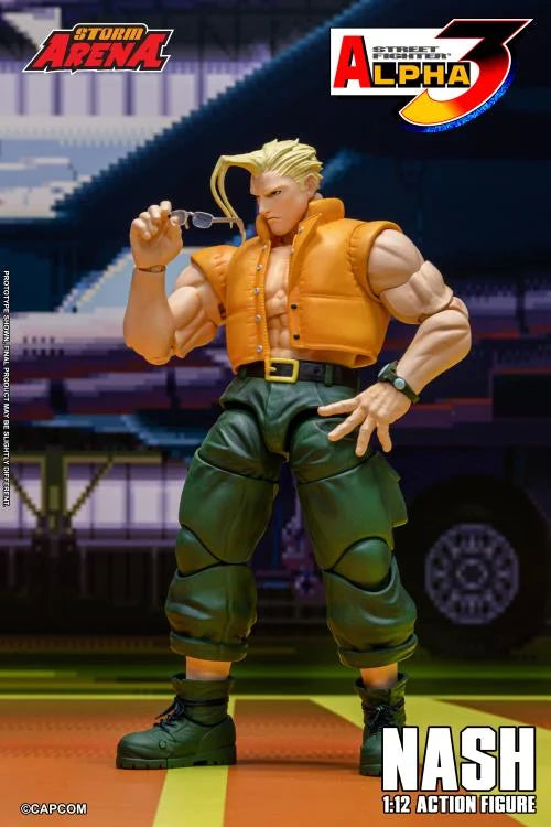 Pre-Order - Street Fighter Alpha 3 Storm Arena Nash 1/12 Scale Action Figure