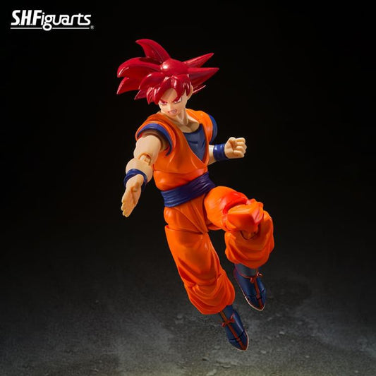 Dragon Ball Super S.H.Figuarts Super Saiyan God Goku (Saiyan God Instilled With the Light of Righteous Hearts) Action Figure