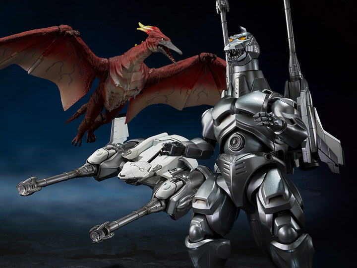 PRE-ORDER Godzilla vs. Mechagodzilla II S.H.MonsterArts Mechagodzilla, Garuda & Fire Rodan (Makuhari Decisive Battle Ver.) Set