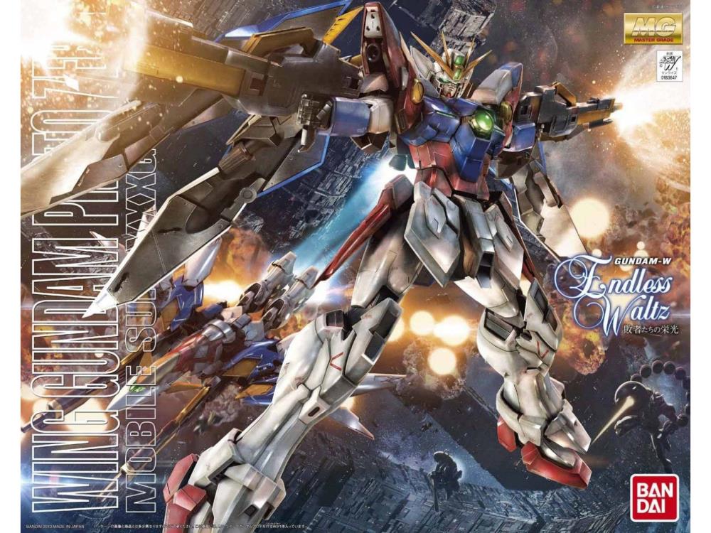 Gundam Wing: Endless Waltz MG Wing Gundam Proto Zero EW (Endless Waltz) 1/100 Scale Model Kit