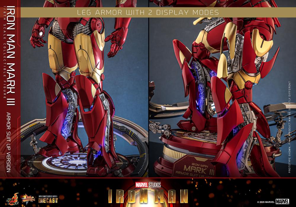 Pre-Order - Marvel MMS825 Iron Man Mark III (Armor Suit Up Ver.) 1/6th Scale Collectible Figure