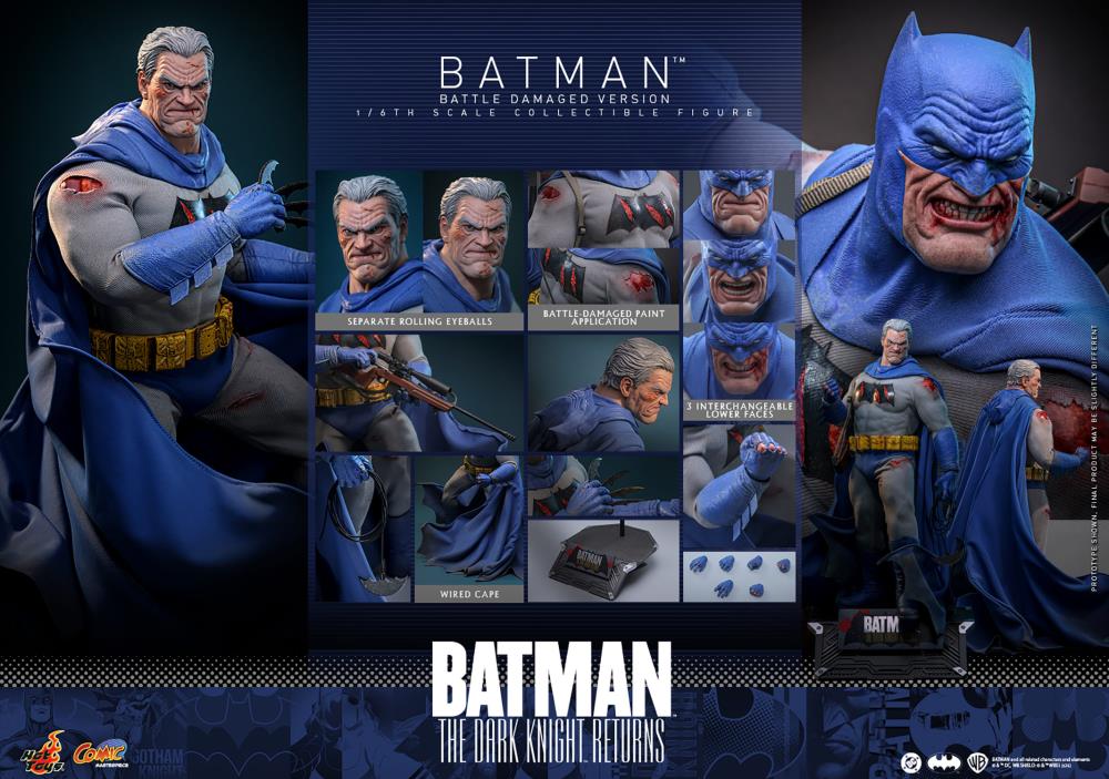Pre-Order: Batman: The Dark Knight Returns Batman CMS031 (Battle Damaged Version) 1/6th Scale Collectible Figure