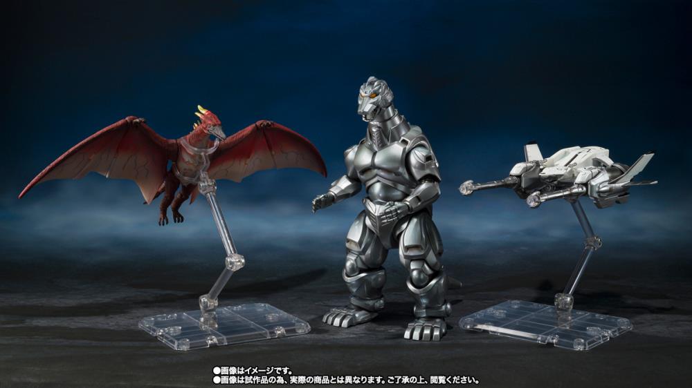 PRE-ORDER Godzilla vs. Mechagodzilla II S.H.MonsterArts Mechagodzilla, Garuda & Fire Rodan (Makuhari Decisive Battle Ver.) Set