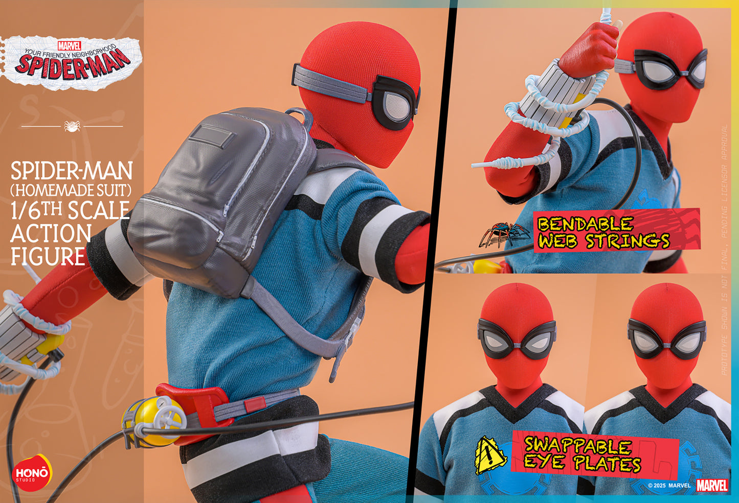 Pre-Order - Your Friendly Neighborhood Spider-Man HS07 Spider-Man (Homemade Suit) 1/6th Scale Collectible Figure